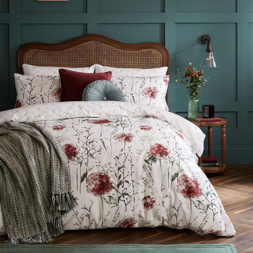 Laura Ashley Pallington Bloom Ruby Duvet Cover Set